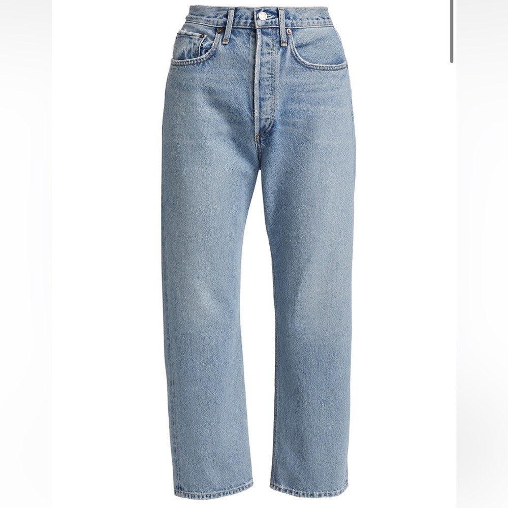 AGOLDE 90s Cropped Mid-Rise Jeans in Replica Sz 27